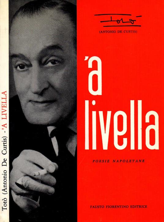 a livella - Antonio De Curtis - copertina