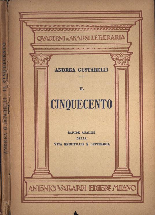 Il Cinquecento - Andrea Gustarelli - copertina