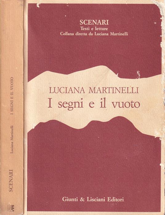 I segni e il vuoto - Luciana Martinelli - copertina