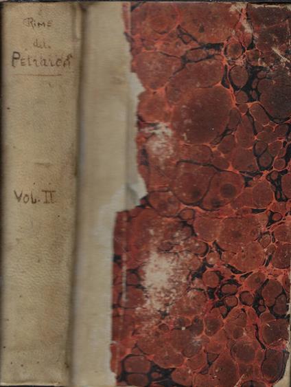 Le rime vol. II - Francesco Petrarca - copertina