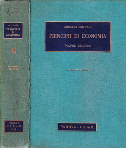 Principii di economia - Giuseppe Ugo - copertina