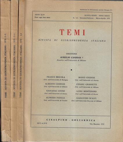 Temi anno 1978 completo - Alberto Candian - copertina