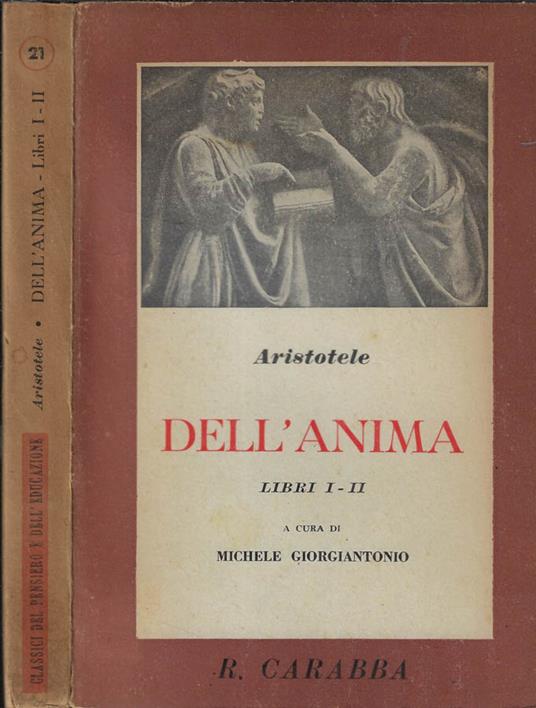 Dell'anima Libri I-II - Aristotele - copertina