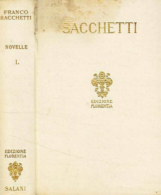 Le novelle vol.I - Franco Sacchetti - copertina