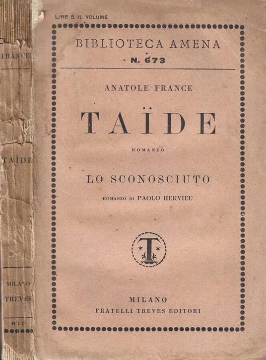 Taide - Anatole France - copertina