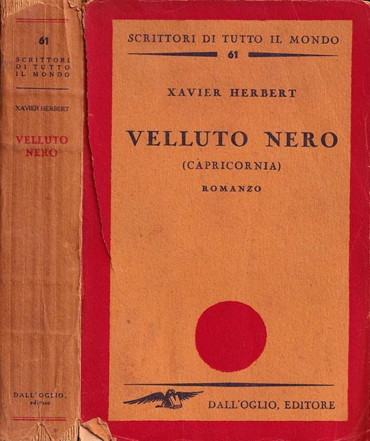 Velluto nero - Xavier Herbert - copertina