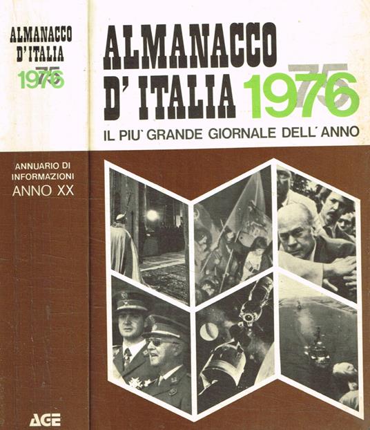 Almanacco d'italia 1976 il più grande giornale dell'anno - Gaetano Angiolillo - copertina