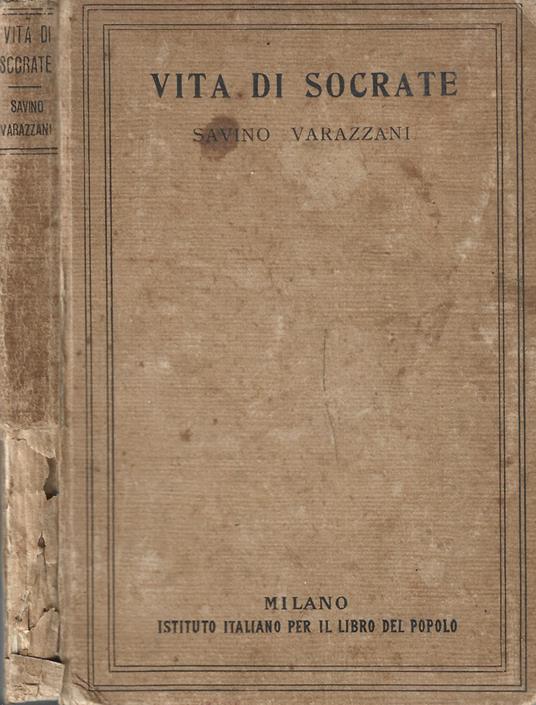 Vita di Socrate - Savino Varazzani - copertina
