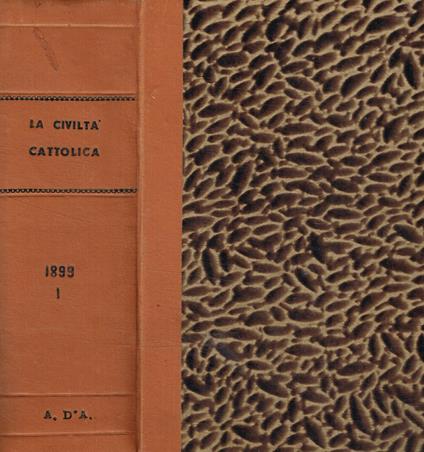 La civiltà cattolica anno cinquantesimo vol.V, VI della serie decimasettima - copertina