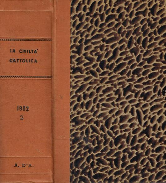 La civiltà cattolica anno cinquantesimoterzo, vol.VII, VIII della serie decimaottava - copertina