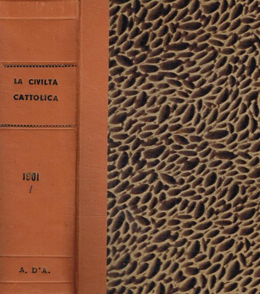 La civiltà cattolica. Anno cinquantesimosecondo, vol.I, II della serie decimaottava - copertina