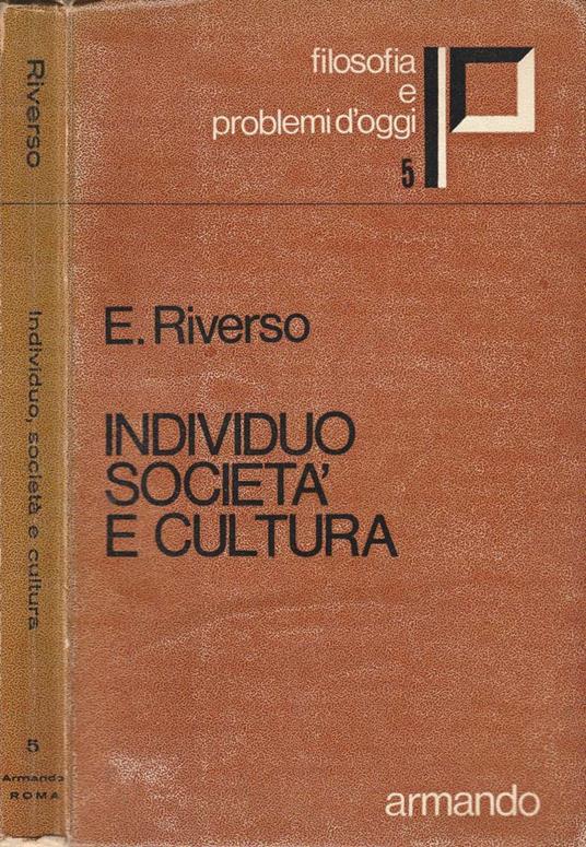 Individuo società e cultura - copertina