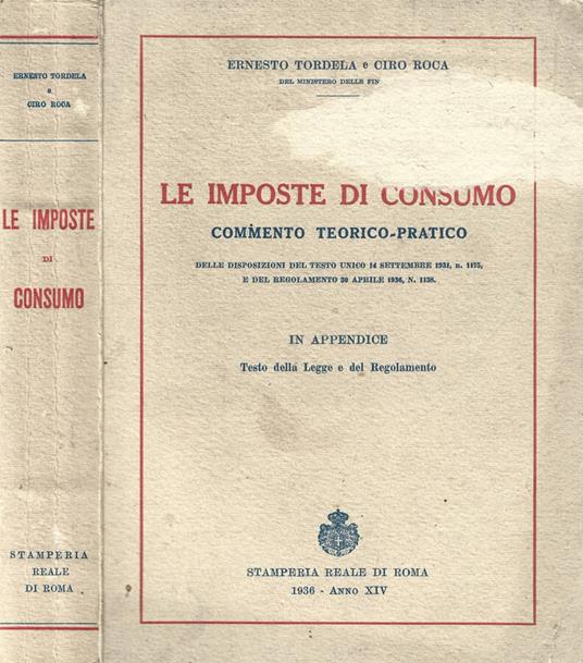 Le Imposte di consumo - copertina