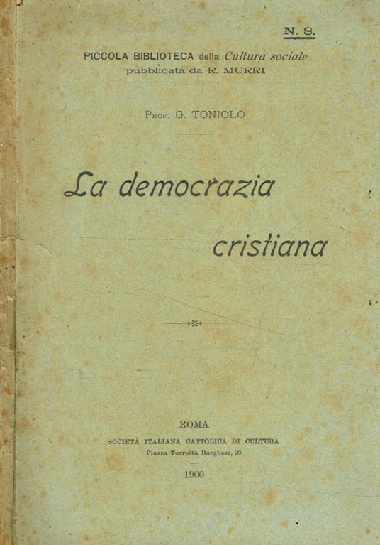 La democrazia cristiana - copertina