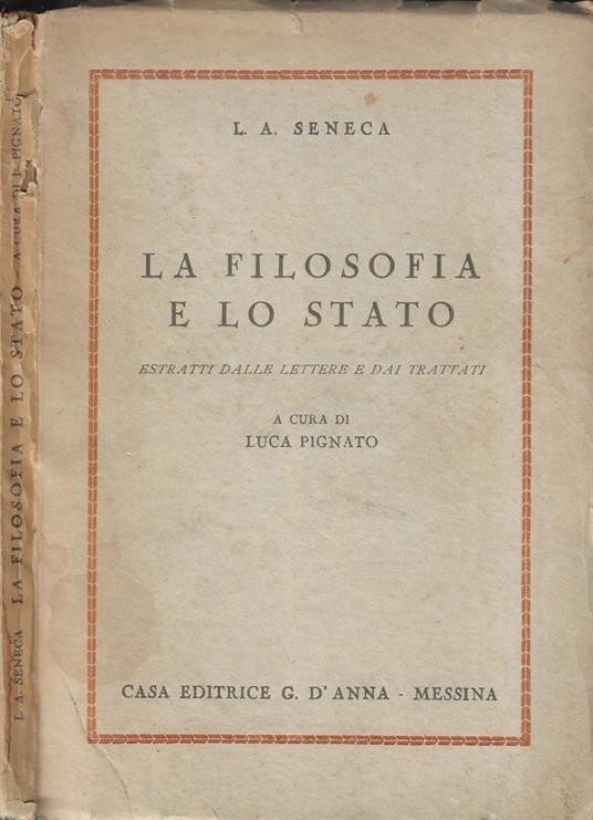 La filosofia e lo stato - copertina