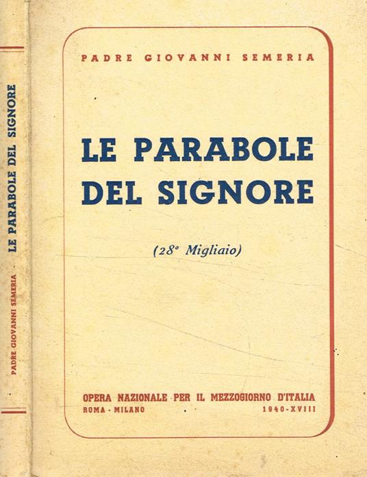 Le parabole del signore - copertina