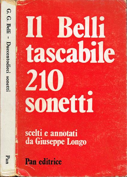 Il Belli tascabile 210 sonetti - copertina