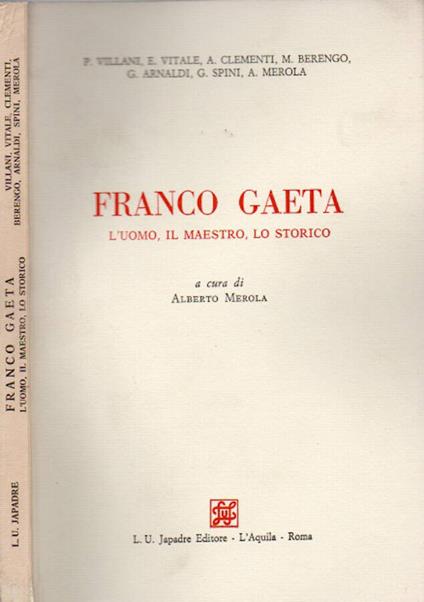 Franco Gaeta - copertina