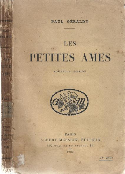 Les petites ames - Paul Géraldy - copertina