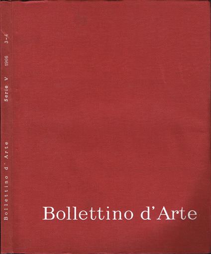 Bollettino d'Arte - copertina