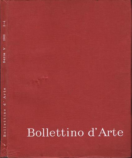 Bollettino d'Arte - copertina