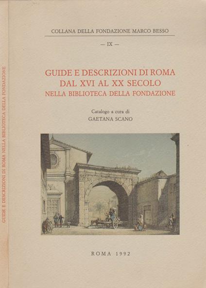 Guide e descrizioni di Roma dal XVI al XX secolo - copertina