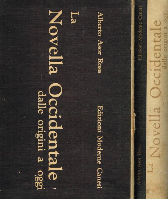 La novella occidentale dalle origini a oggi vol.I - Alberto Asor Rosa - copertina