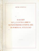 Saggio sul canto lirico monostrofico popolare di Porto S. Stefano