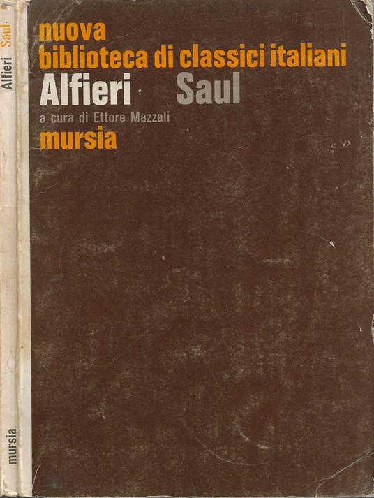 Saul - Vittorio Alfieri - copertina