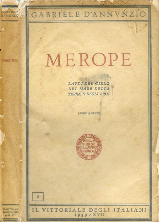 Merope - Gabriele D'Annunzio - copertina