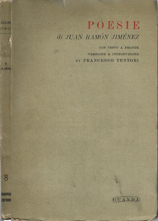 Poesie - J. Ramón Jiménez - copertina