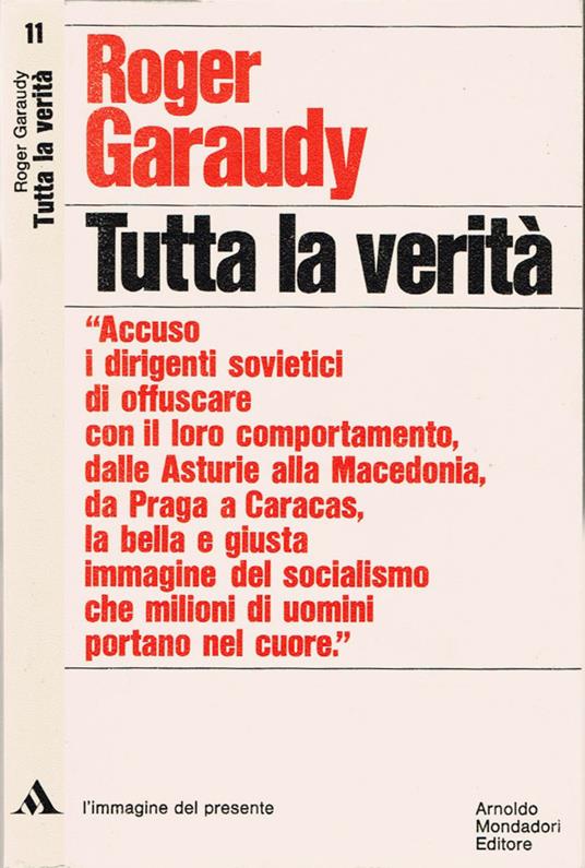 Tutta la verità - Roger Garaudy - copertina