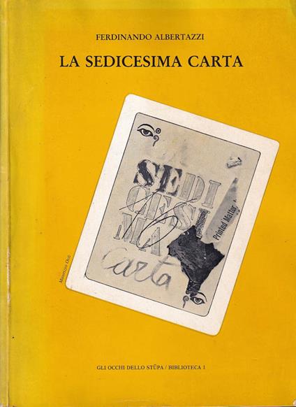 La sedicesima carta - Ferdinando Albertazzi - copertina