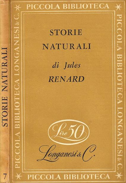 Storie naturali - Jules Renard - copertina