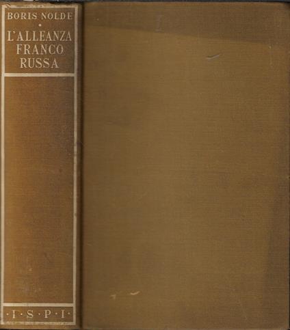 L' alleanza franco-russa - Boris Nolde - copertina