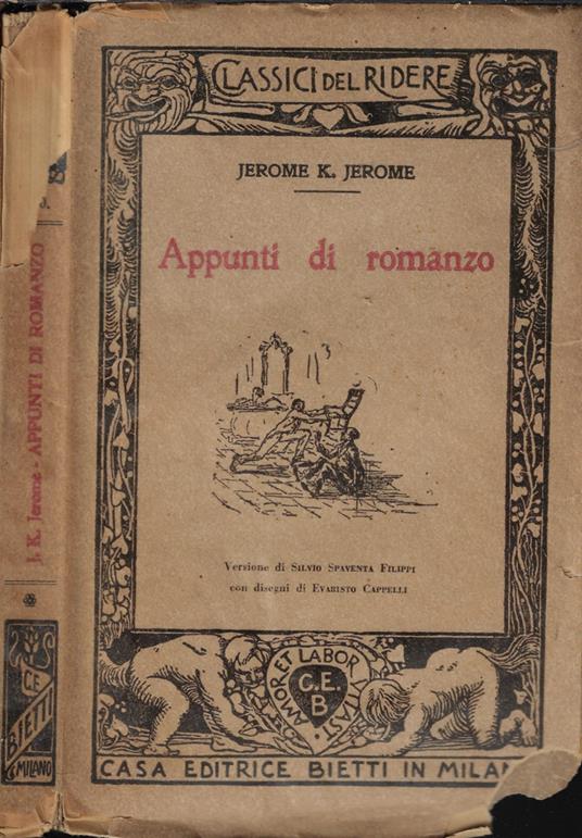 Appunti di romanzo - K. Jerome Jerome - copertina