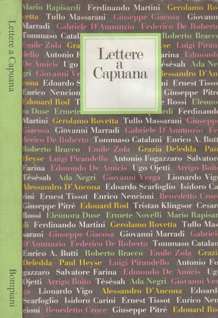 Lettere a Capuana - copertina