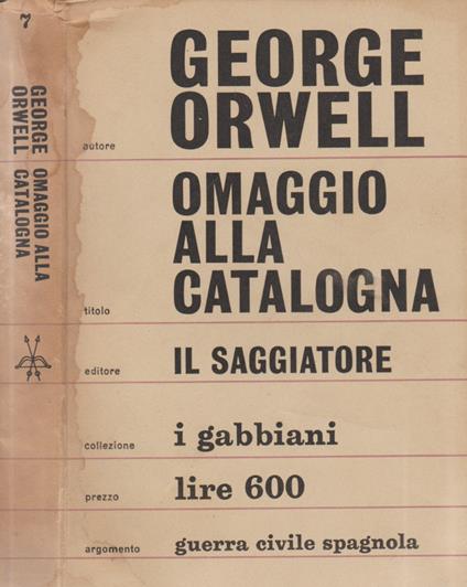 Omaggio alla Catalogna - George Orwell - copertina