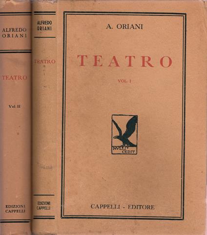 Teatro - Alfredo Oriani - copertina