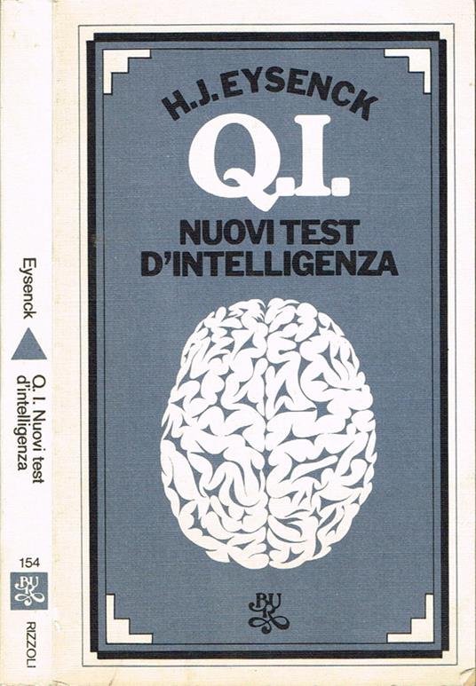 Q. I. Nuovi test d'intelligenza - Hans J. Eysenck - copertina