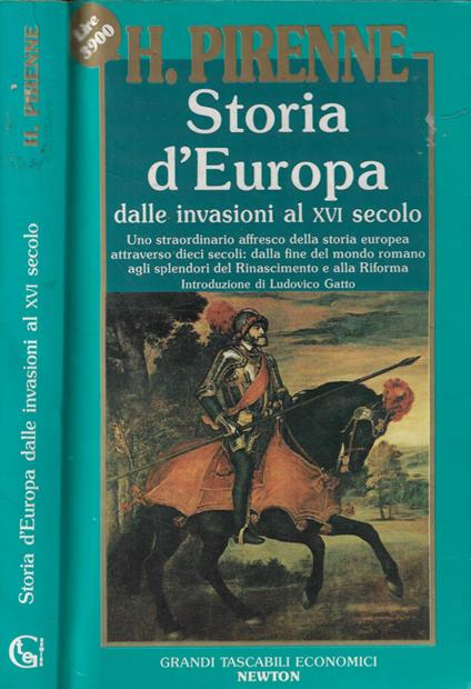 Storia d'Europa dalle invasioni al XVI secolo - Henri Pirenne - copertina