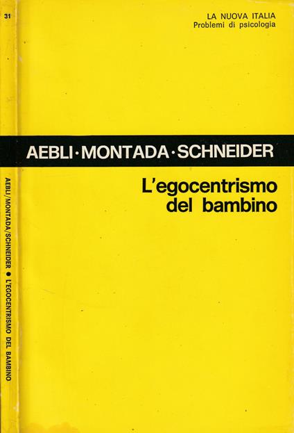 L' egocentrismo del bambino - copertina