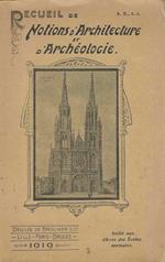 Recueil de Notions d'Architecture et d'Archeologie