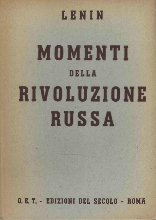 Momenti della Rivoluzione Russa - Lenin - copertina