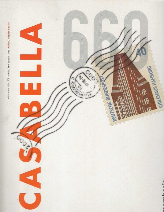 Casabella. numero 660. Ottobre 1998.italian /english edition - copertina