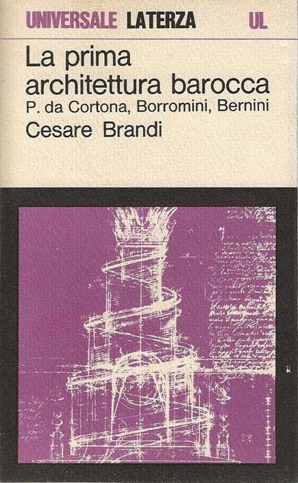 La Prima architettura barocca - Cesare Brandi - copertina