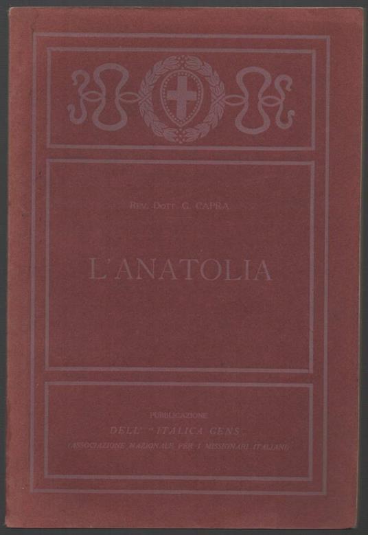 L' Anatolia - Giuseppe Caprara - copertina