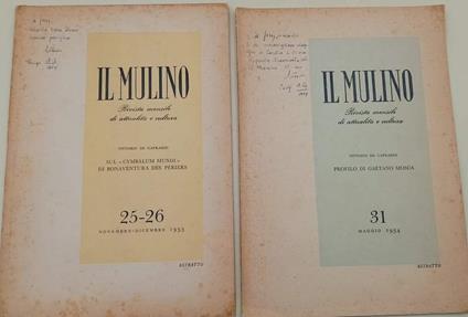 Il Mulino- Rivista Mensile Di Attualità E Cultura- N. 25-26/31 - Vittorio De Caprariis - copertina