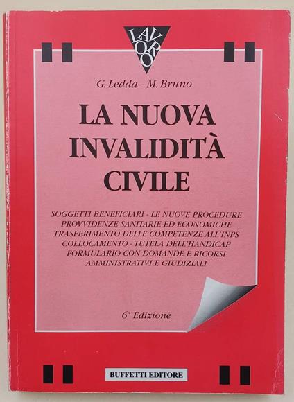 La Nuova Invalidita Civile - Gavino Ledda - copertina