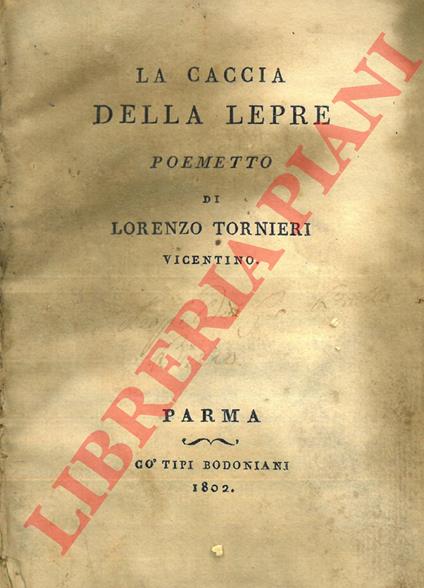 La caccia della lepre. Poemetto - copertina